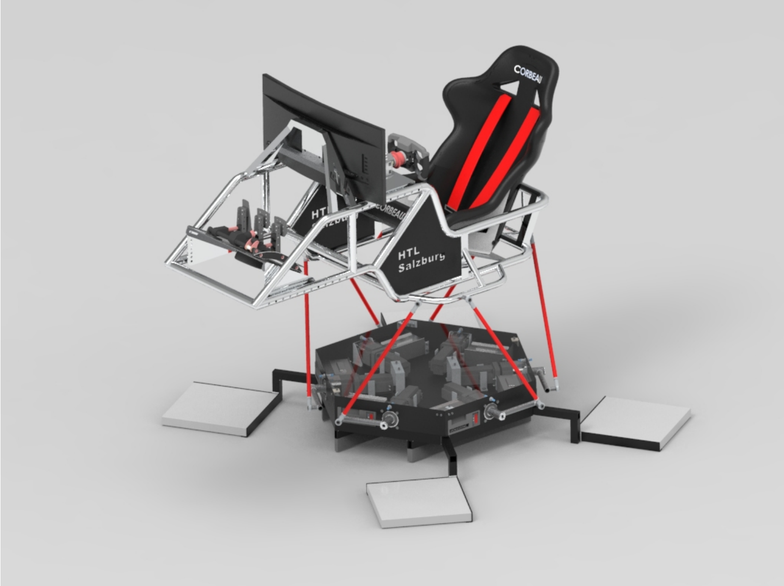 6DoF Motion Simulator Rig CAD Concept Model