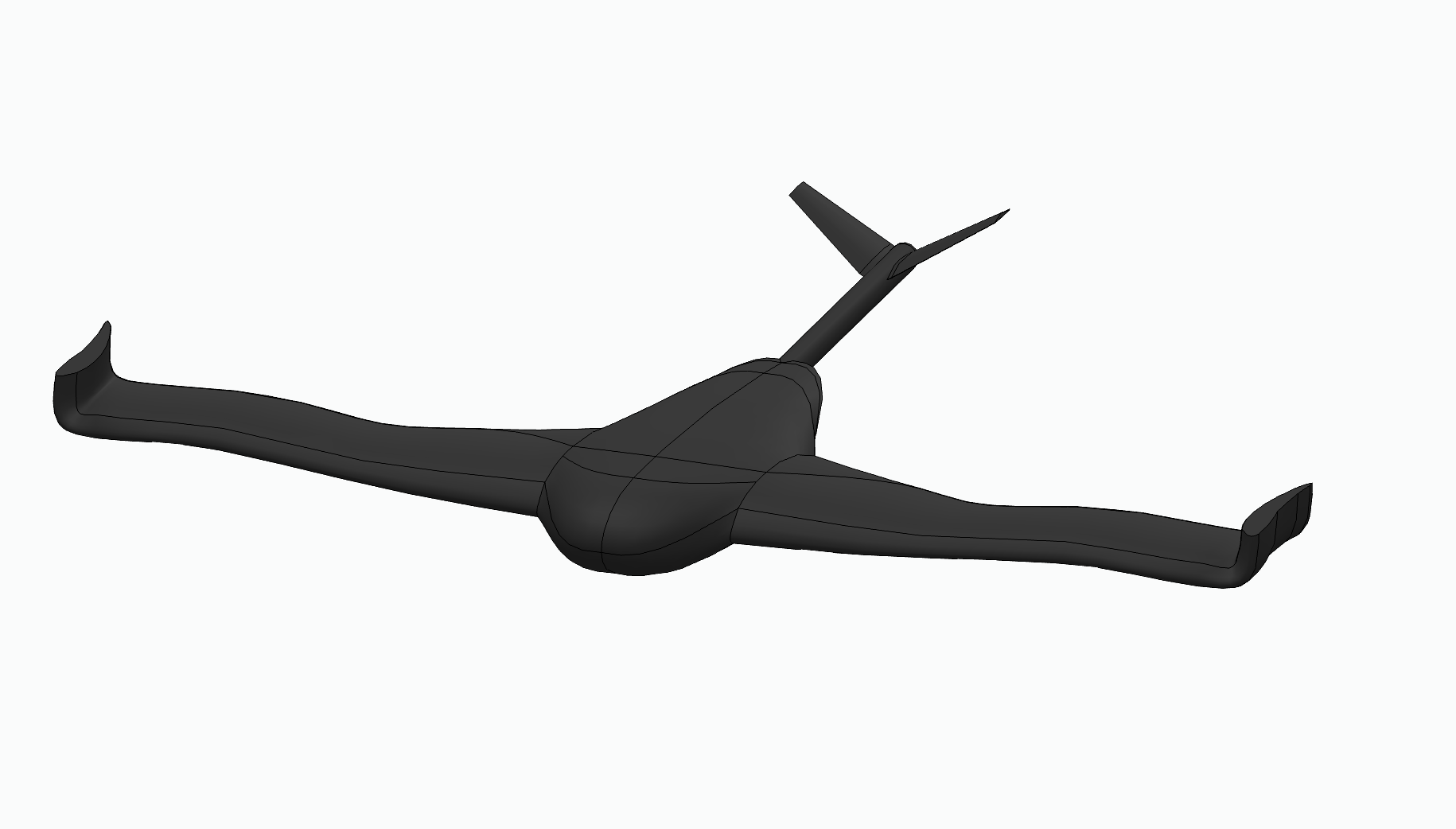 Tri-Tilt-Rotor SAR VTOL Drone Concept Model